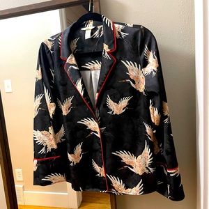 H&M Satin Pajama Style Top